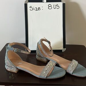 Elegant Silver Women's Sandals
